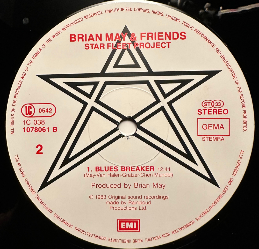 Brian May + Friends - Star Fleet Project (Германия 1983г.) 12", Mini-Album