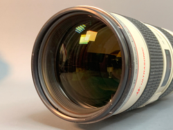 Canon EF 70-200mm f/2.8L IS USM, царапина на линзе