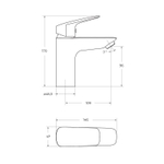 Смеситель для раковины BelBagno Due DUE-LVM-CRM-W0 хром глянцевый