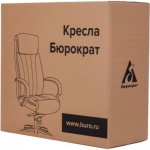 Кресло руководителя Бюрократ T-9927WALNUT-LOW черный кожа низк.спин. крестовина металл/дерево