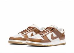 alt="Фактура под страусиную кожу на накладках Ale Brown Nike Dunk Low FJ2260-001"