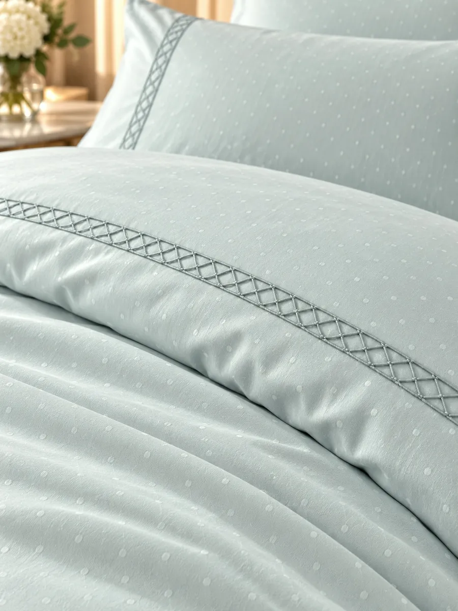 Gelin Home КПБ 6 пр. MYKONOS цвет мяты пододеяльник 200*220, простынь 240*260, наволочки 50*70 2шт, декоративные наволочки 50*70 2шт GLNN204 — фото 7