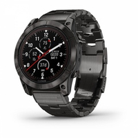 Смарт часы Garmin Fenix 7X Pro Sapphire Solar Edition Титановый угольно-серый корпус с DLC-покрытием и титановым браслетом