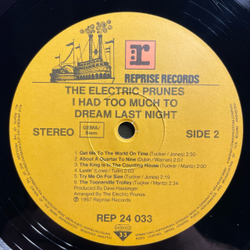 Винтажная виниловая пластинка LP The Electric Prunes, I Had Too Much To Dream Last Night (Германия 1986)