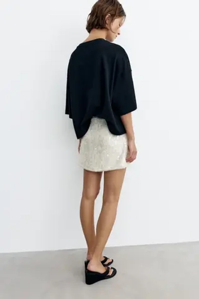 Мини-юбка с пайетками - PULL&BEAR