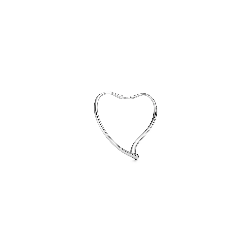 Серьги - кольца из серебра 925 , Tiffany💠Open heart.  ✨Exlusive✨ В наличии