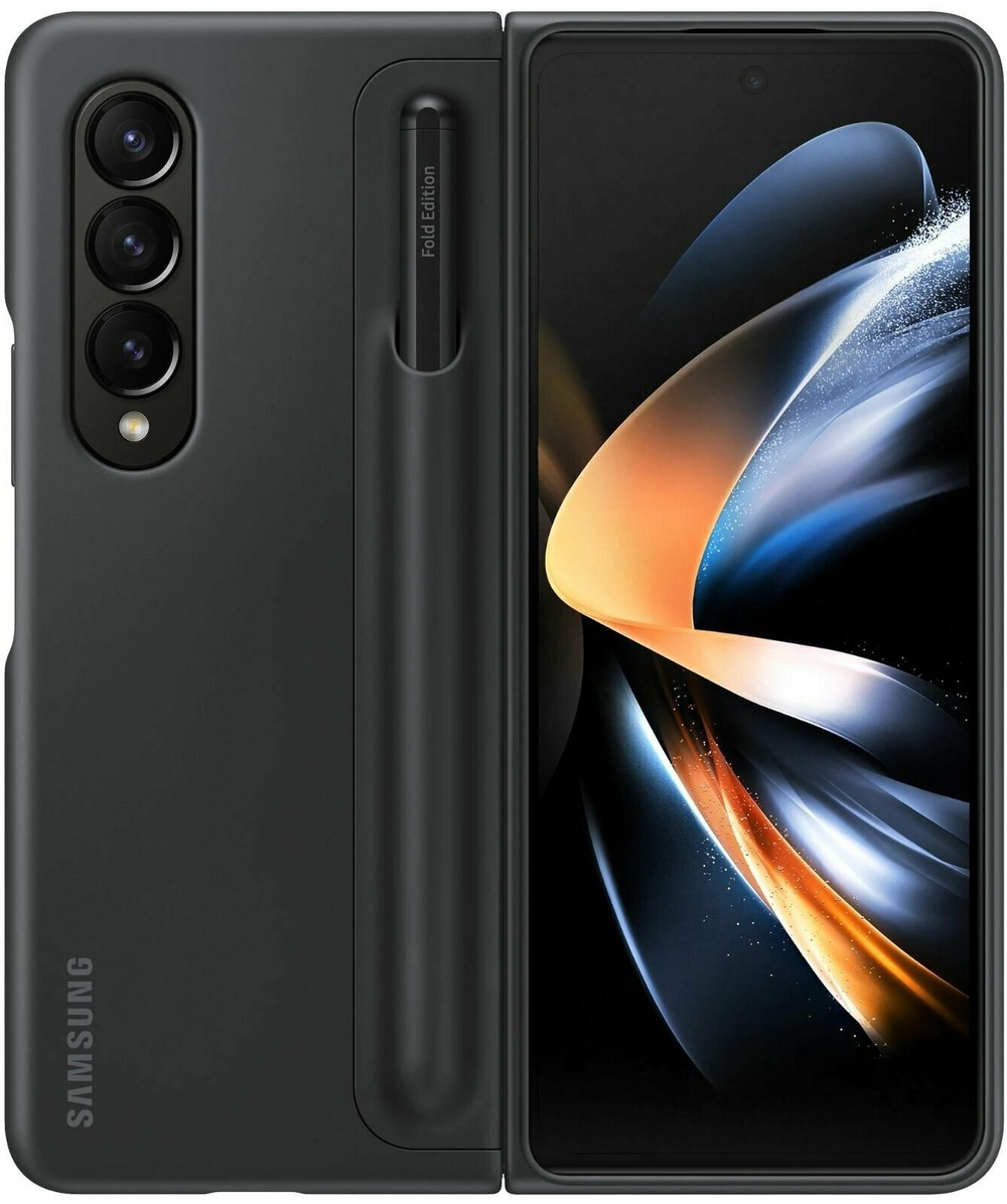Защитный чехол для Samsung Galaxy Z Fold 4 с подставкой и ручкой (черный) (Из Финляндии)