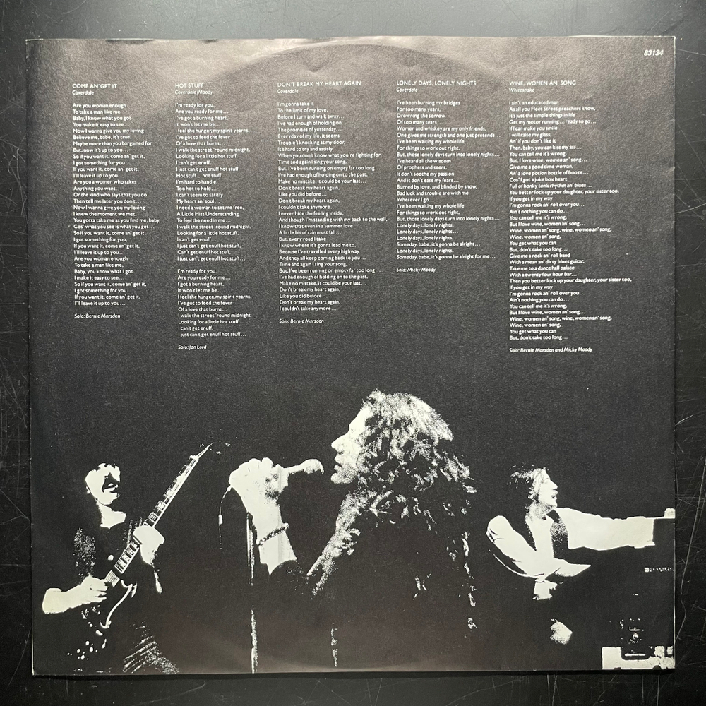 Whitesnake - Come An' Get It (Голландия 1981г.)