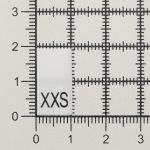 Этикетка размерник для одежды размер "XXS", 10х20 мм, белый, 100 шт
