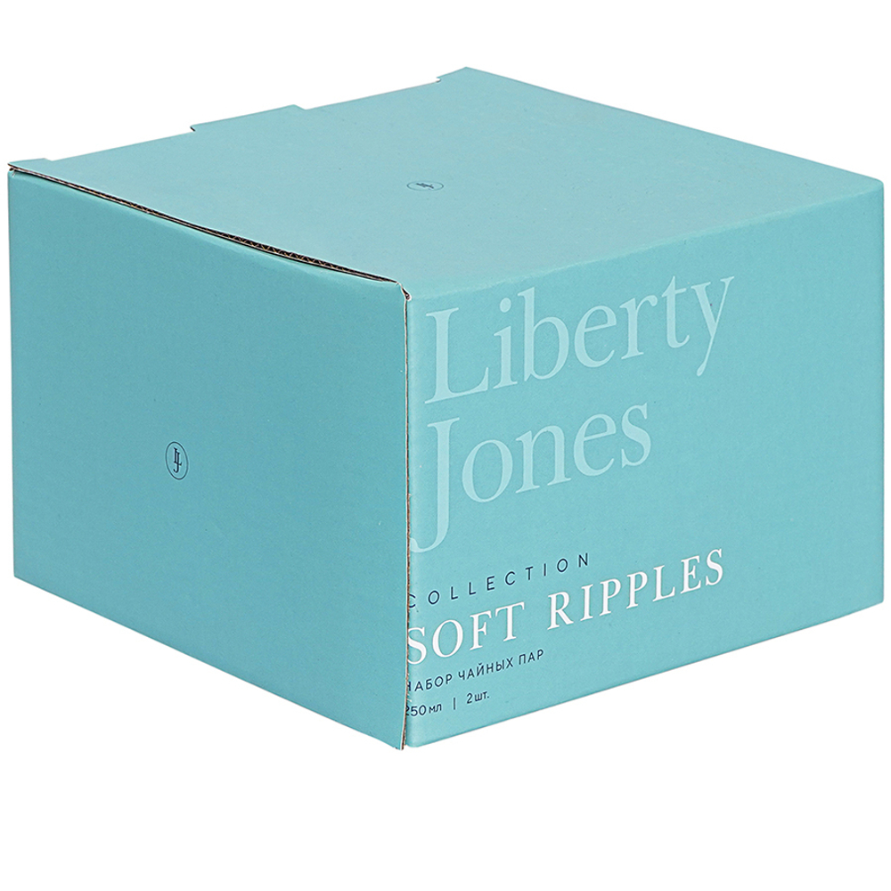 Набор чайных пар soft ripples, dual glazing, 250 мл, 2 шт.