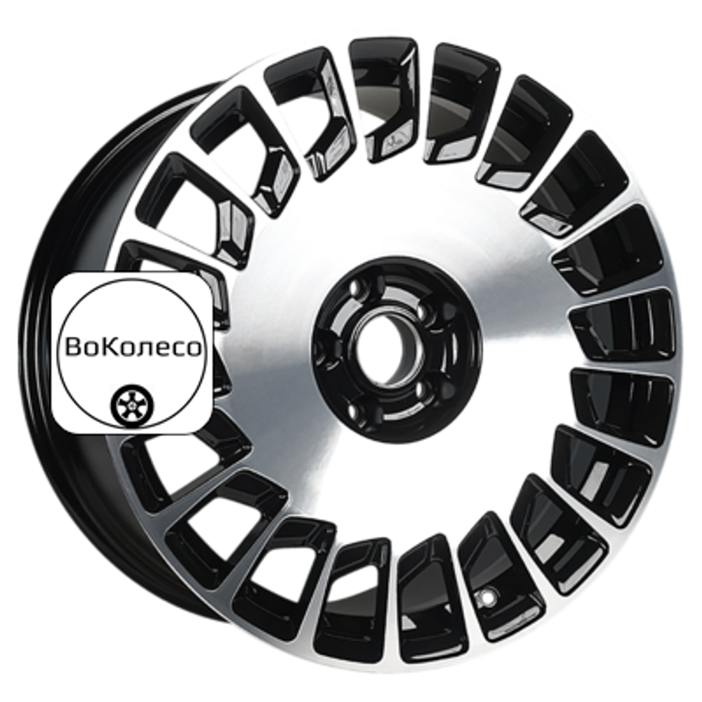 8x18/5x112 ET40 D66,56 ULF-R24 Black Machine Face (ZJH) FlowForming INCH
