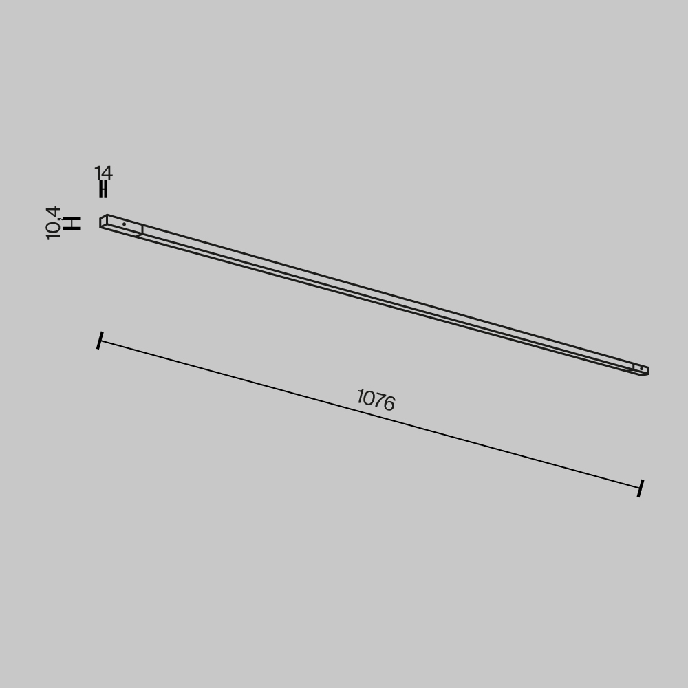 Магнитный трековый светильник Maytoni Flex TR180-1-12WTW-B