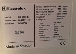 Уплотнитель для холодильника Electrolux ER8913В м.к 775*570 мм (022 АНАЛОГ)