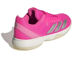 Детские теннисные кроссовки Adidas Courtflash Tennis K - lucid pink/silver metallic/bliss pink