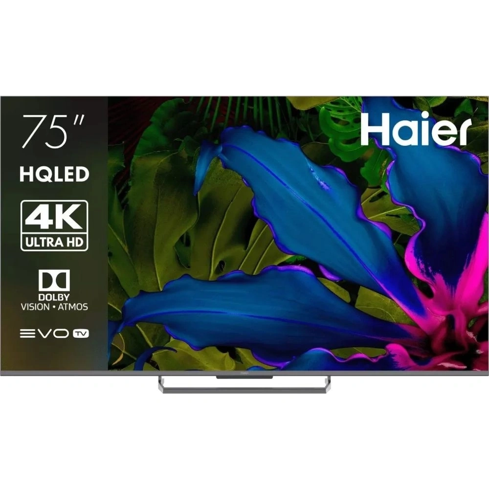 Телевизор Haier 75 Smart TV S6 DH1WVJD02RU 4K UltraHD, 3840x2160 серый