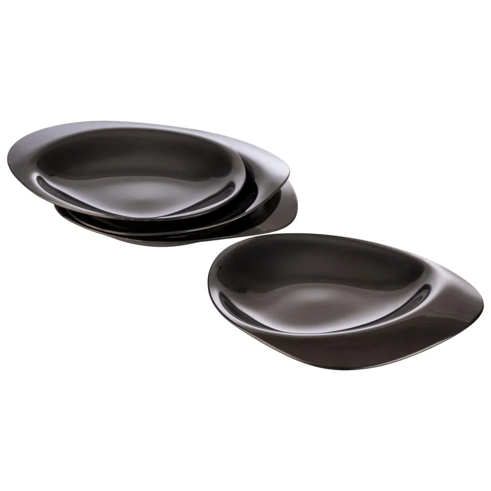 Mensa Home Тарелка 8,5x8 см PVD черная AP-40793-S4