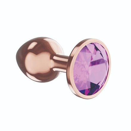 Анальная Пробка Diamond Amethyst Shine L Розовое Золото 4025-02lola