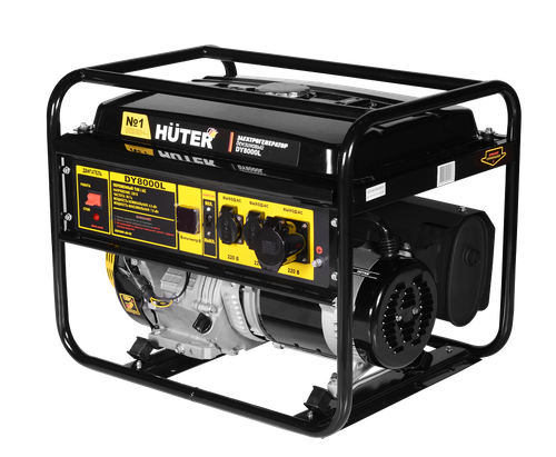 Портативный бензогенератор HUTER DY8000L - [6,5 кВт / 220V]