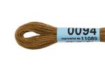 Мулине Gamma 100% хлопок, цв.0094 табачный, 24 мотка по 8 метров