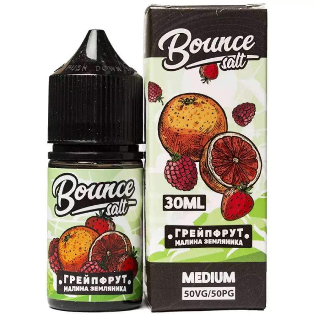 Bounce Salt - Грейпфрут Малина Земляника (5% nic)