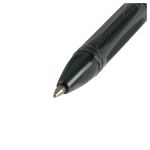Ручка шариковая СТАММ "555" черная, 0,7мм, тонированный корпус, 1шт