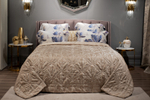 Кровать Garda Decor Одри (Odry) c подъем.мех. велюр лилово-серый Vel19 206*220*120