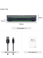 FosiAudio C4 Bluetooth колонка с LED подсветкой