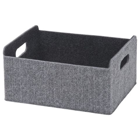 Коробка для хранения IKEA BESTA (БЕСТО), Серый, 25x31x15 см