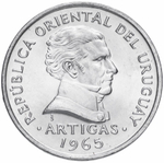 50 сентесимо. Уругвай. 1965 год. UNC