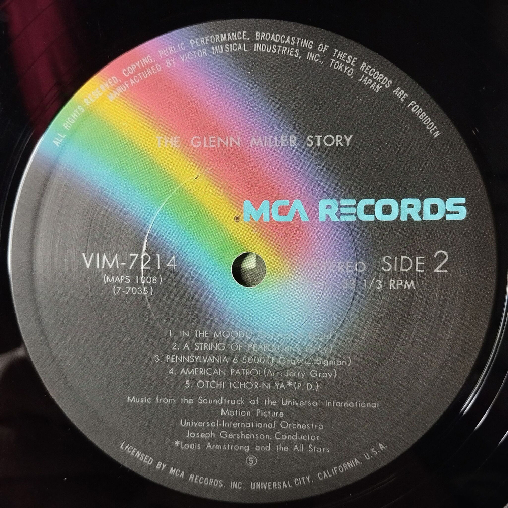 Винтажная виниловая пластинка LP The Glenn Miller Story (Japan 1976) (Obi) Moonlight Serenade