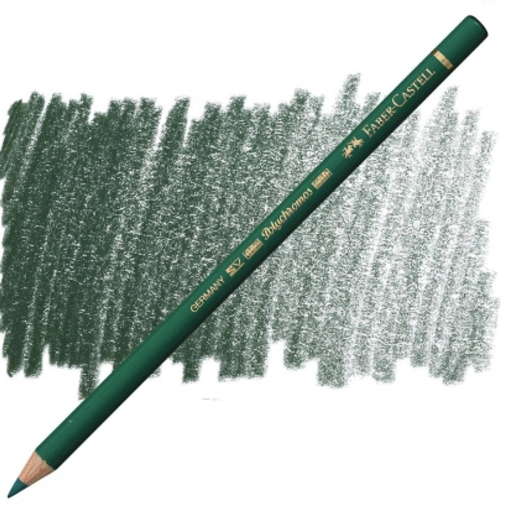Карандаш художественный Faber-Castell "Polychromos", цвет 159 зелень Хукера