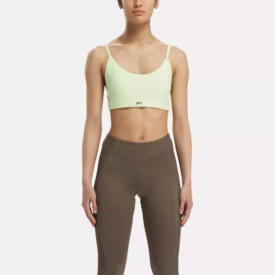 Топ спортивный женский Reebok LUX STRAPPY SPORTS BRA (Салатовый)