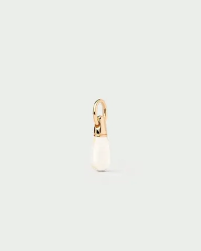 Подвеска Rock Crystal Drop серебро 925 пробы покрытое золотом