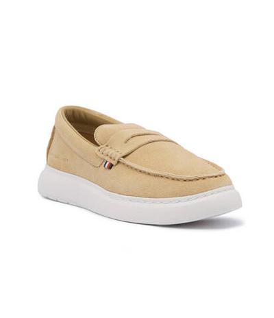 Кожаные мокасины Tommy Hilfiger - бежевый(FM0FM04440)