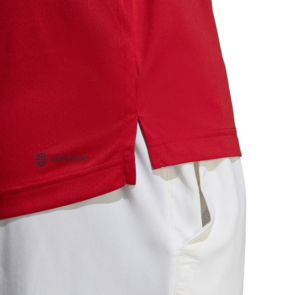 Мужское поло теннисное Adidas Club Polo - better scarlet
