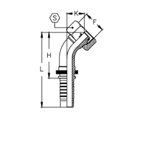 Фитинг DN 06 DKO-S (Г) 18x1.5 10 (45)