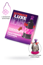 ПРЕЗЕРВАТИВ LUXE BLACK ULTIMATE РЕАКТИВНЫЙ ТРЕЗУБЕЦ (ШОКОЛАД) 1 штука