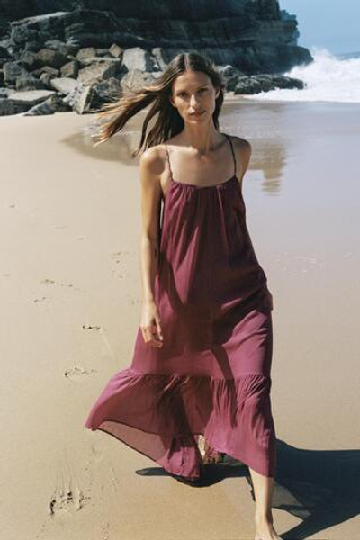 СВОБОДНОЕ ПЛАТЬЕ С БУСИНАМИ — ZARA