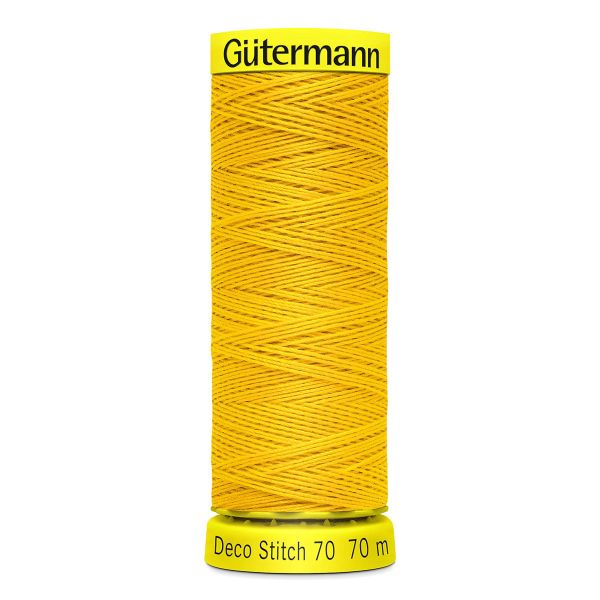 Нитки отделочные Gutermann Deco Stitch 70 (70 метров), 5 кат. | 106 т.желтый