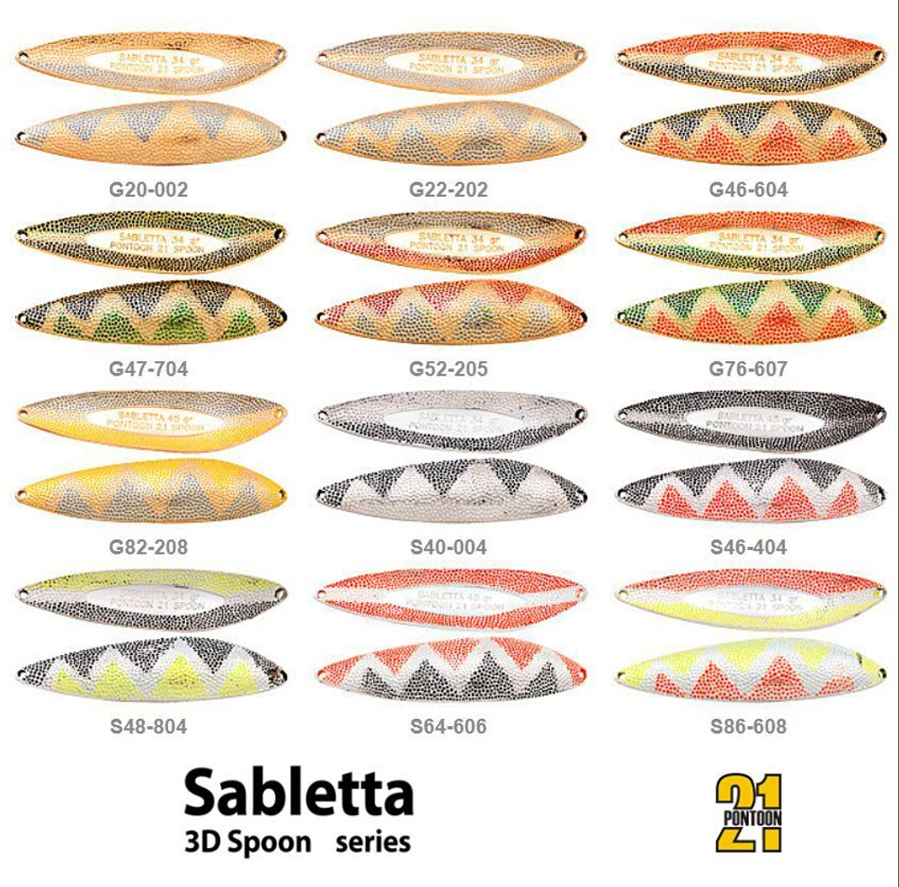 Блесна колебалка SABLETTA, 78мм, 30.0 гр. #G22-202