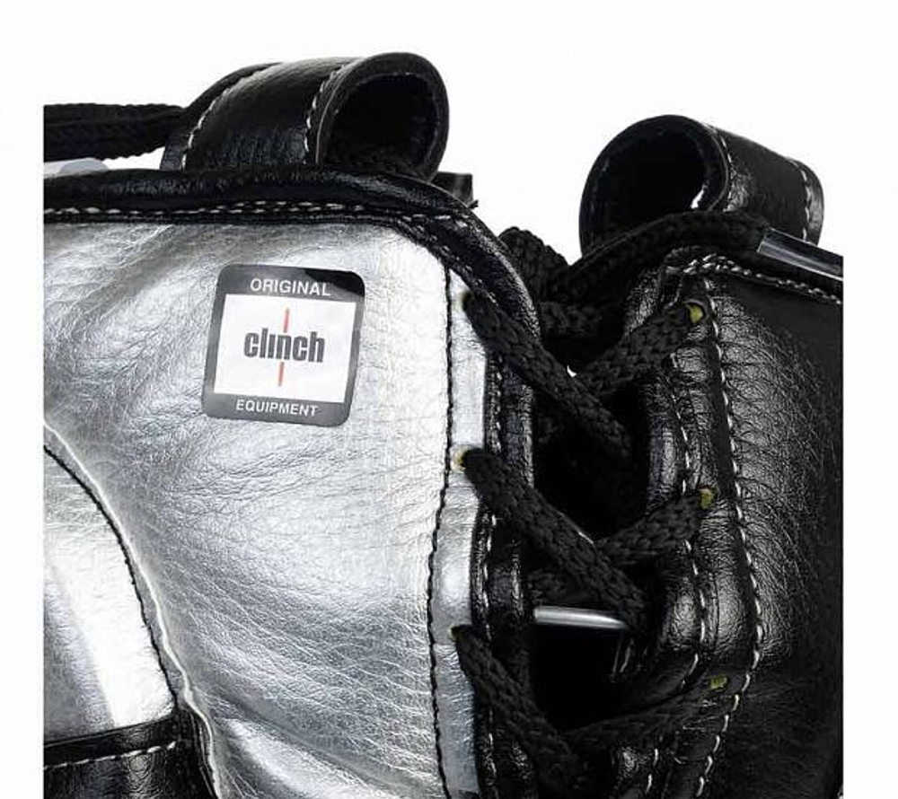 Шлем боксерский Clinch Punch 2.0 черно-серебристый C145