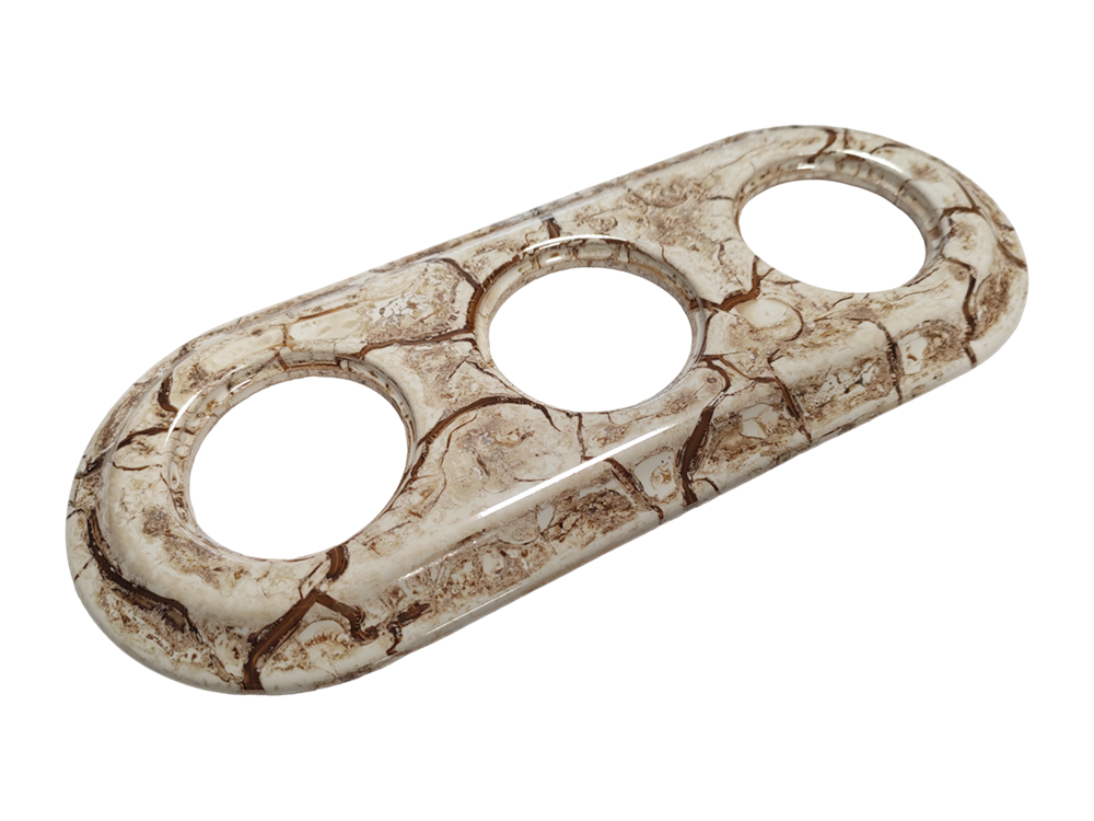 Рамка керамическая, Colony, тройная, Retrika RС-03001 / Мрамор