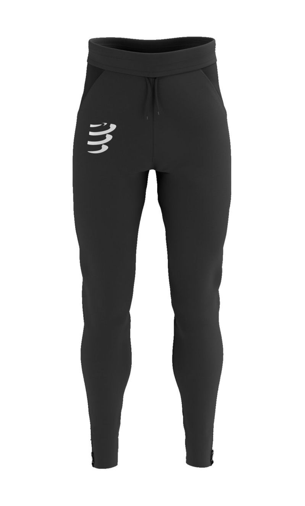 Мужские теннисные штаны Compressport Hurricane Windproof Seamless Pants - black