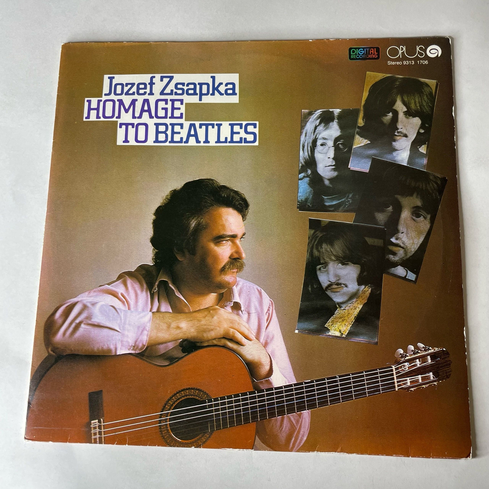 Винтажная виниловая пластинка LP Jozef Zsapka Йозеф Жапка, Homage To Beatles (Чехословакия 1986)