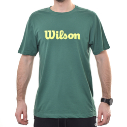 Мужская теннисная футболка Wilson Graphic T-Shirt - зеленый