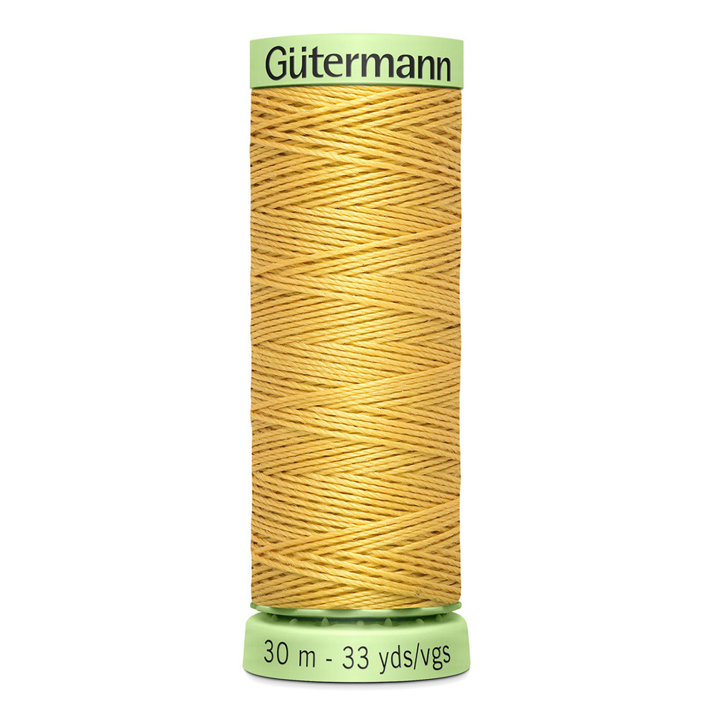 Нить Top Stitch 30/30 м для декоративной отстрочки, Gutermann, 415 желтая охра