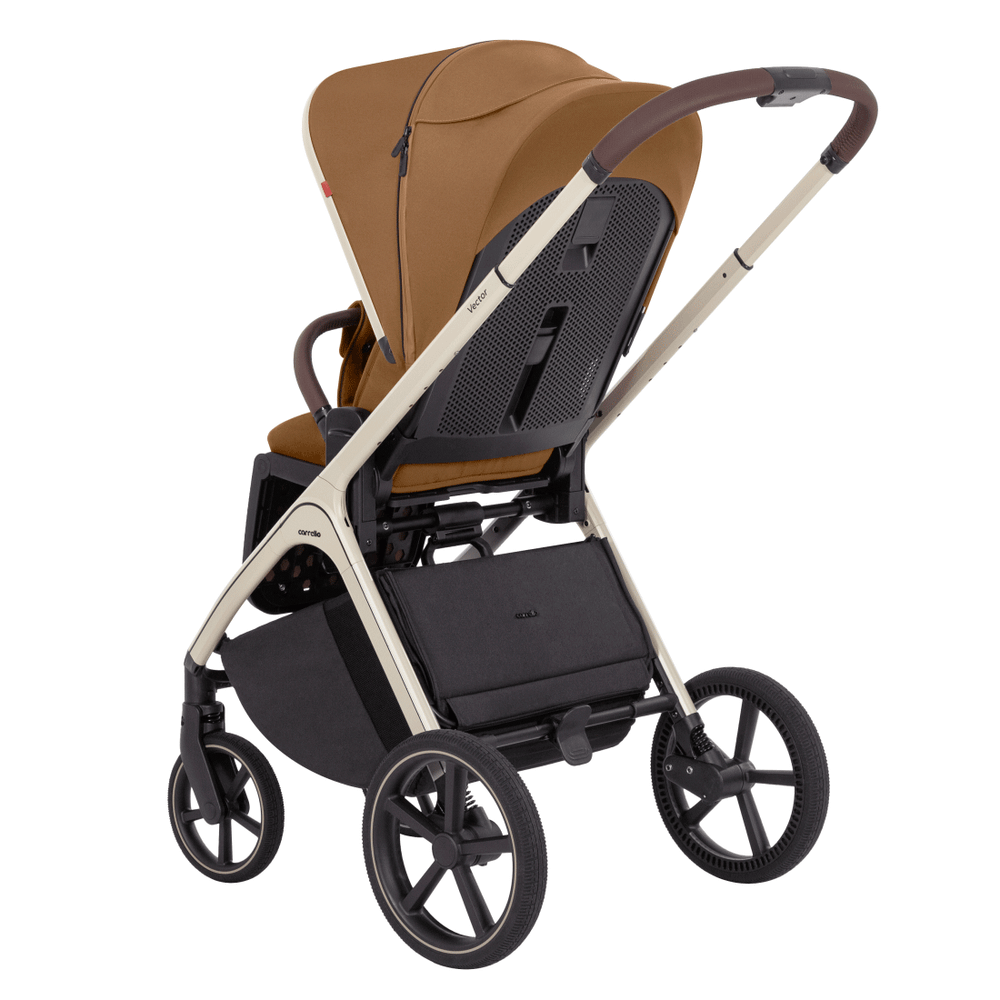 Коляска Carrello Vector CRL-6550 Nova DK791 Grey Line 3 в 1 Coral Beige