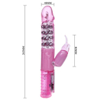 Розовый вибратор хай-тек Hot Baby - 26,5 см. (Цвет: розовый)