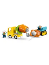 Конструктор DUPLO 10476 Строительная площадка и техника 3в1