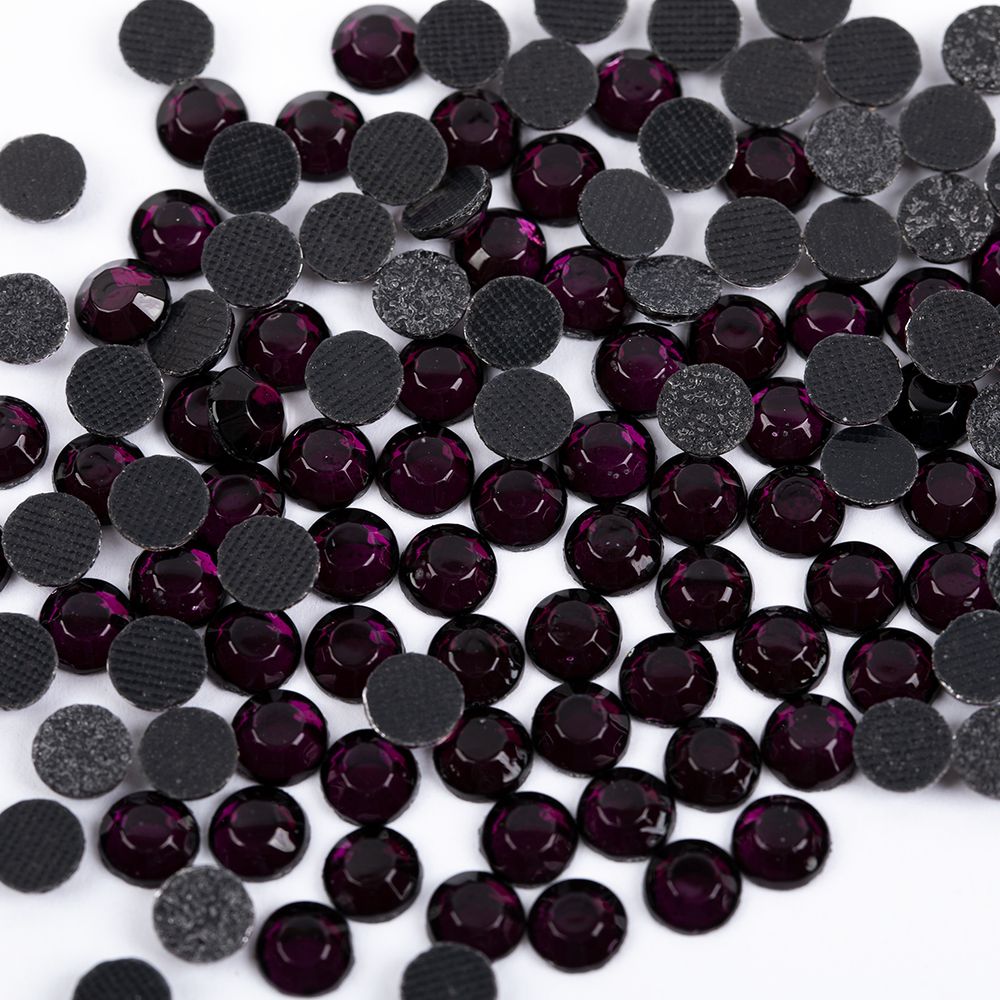 Стразы клеевые акрил 6-6.5 мм, 144 шт, 023 сиреневый (amethyst), Zlatka RS/144